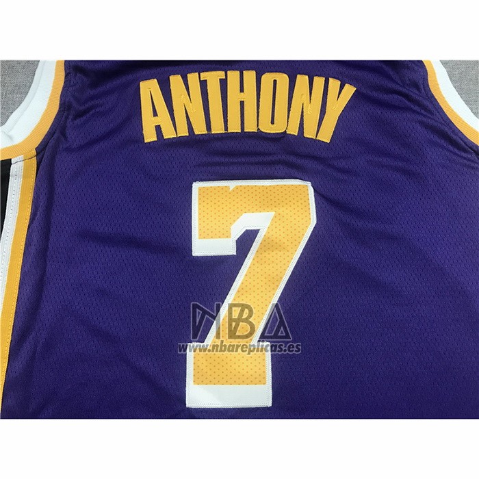 Camiseta Los Angeles Lakers Carmelo Anthony NO 7 Statement 2021 Violeta
